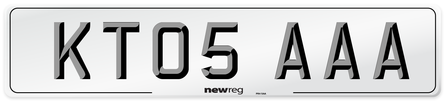 KT05 AAA Number Plate from New Reg